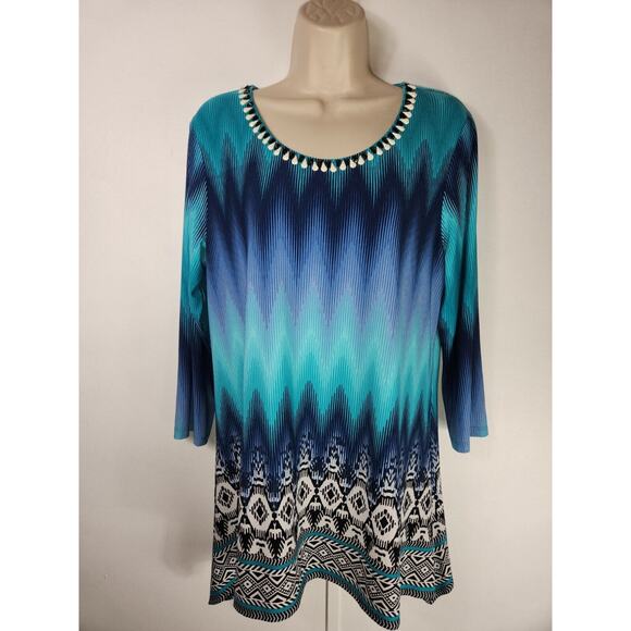 Ruby Rd‎ Top Womens Size M 3/4 Sleeve Pullover $54 - Picture 1 of 7